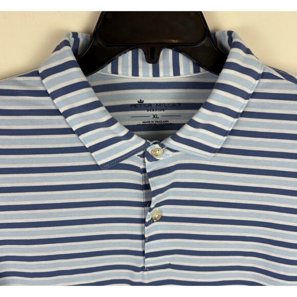 Men’s Peter Millar Striped Polo Shirt / Size XL / Short Sleeve - Picture 3 of 5